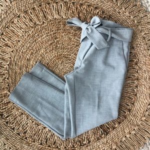 Loft Marisa Light Grey Petite Pants Size 2P